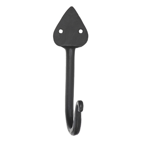 Single Spade Iron Wall Hook - Set of 4