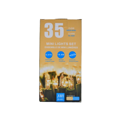 MAISON CONCEPTS INC  35 Lt Indoor/outdoor Mini Light Set (Clear Bulbs) - Set Of 2