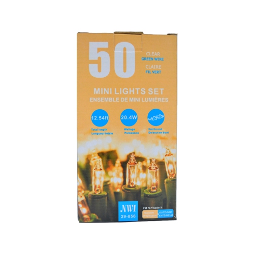 MAISON CONCEPTS INC  50 Lt Indoor/outdoor Mini Light Set (Clear Bulbs) - Set Of 2