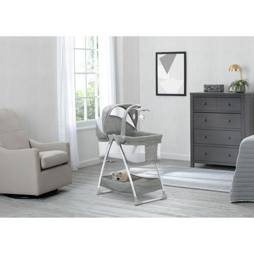 Delta Children Ultralight City Sleeper Bassinet - Grey