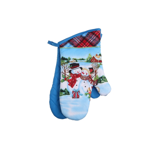 MAISON CONCEPTS INC  Oven Mitts (2PCs) (Snowman Couple) - Set Of 2