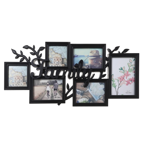 Black Collage Frame - Family