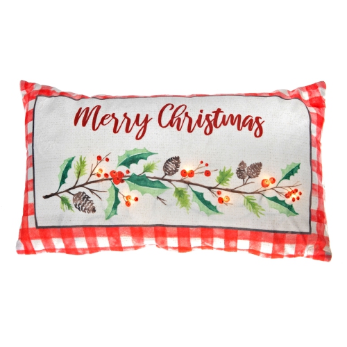 Image 1 of 2.. Led Velvet Cushion (12 X 20) - Set of 2