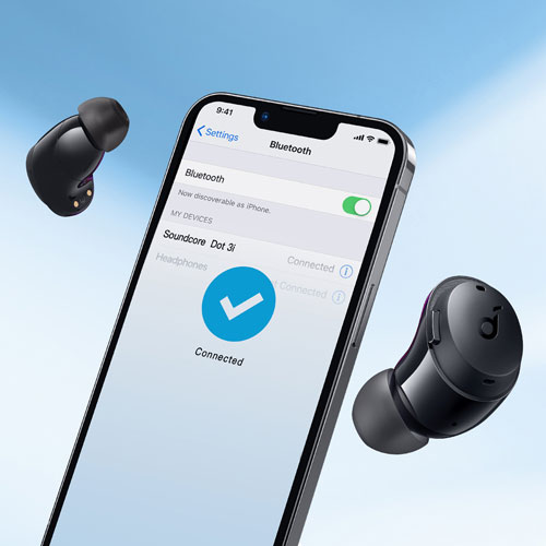 Soundcore by Anker Life Dot 3i In-Ear Noise Cancelling True Wireless Earbuds - Black