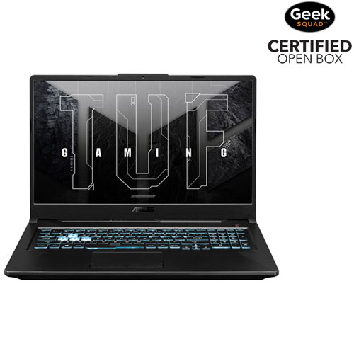 ASUS TUF A17 17.3" Gaming Laptop (AMD Ryzen 7 5800H/512GB SSD/16GB RAM/GeForce RTX 3060/Win11) -Open Box