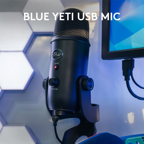 Trousse de diffusion en continu de jeu G Blue Yeti avec micro de jeu Yeti de Logitech - Exclusivité Best Buy