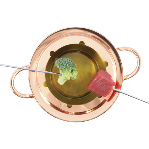Swissmar Biel 11-Piece Stainless Steel Fondue Set (F66915) - Copper