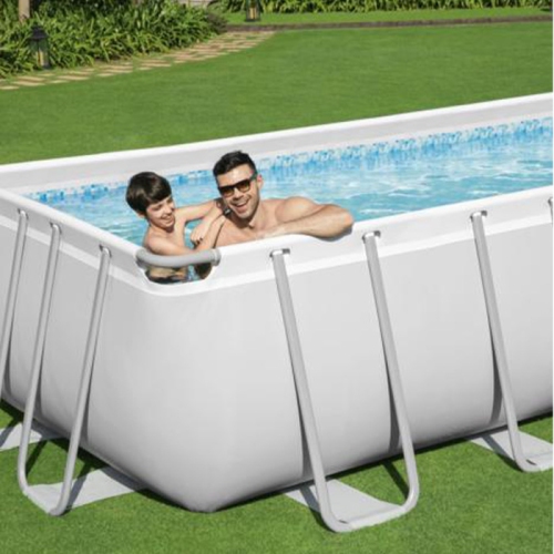 Bestway Power Steel™ 16' x 8' x 48"/4.88m x 2.44m x 1.22m Rectangular Pool Set prime choice for families because of its superior steel frame design