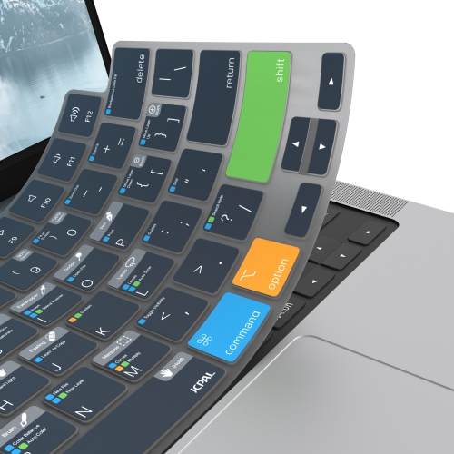 JCPal VerSkin Adobe Photoshop Shortcuts Keyboard Protector for MacBook Air 13.6" & MacBook Pro 14" and 16" (M1 2021/ M2 2023 Models)