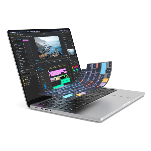 JCPal VerSkin Adobe Premiere Pro Shortcuts Keyboard Protector for MacBook Air 13.6" & MacBook Pro 14" and 16" (M1 2021/ M2 2023 Models)