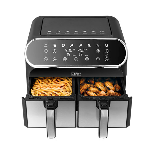 Ultima Cosa Digital Dual Zone Air Fryer - 8L/8.5QT - Black Stainless Steel - Only at Best Buy