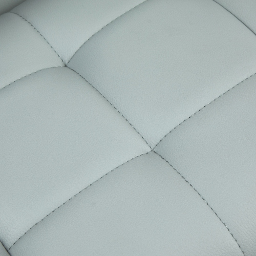 HOMCOM Adjustable Bar Stools Set of 2, Swivel Tufted PU Leather Barstools with Footrest, Back and Large Base, Upholstered Bar Chairs for Kitchen