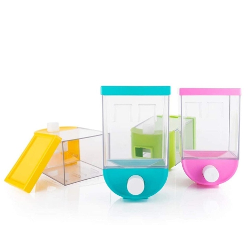 ISTAR  Transparent Push Button Storage Container/wall-Mounted/punch Free Press Type Storage Tank - 1100 Ml