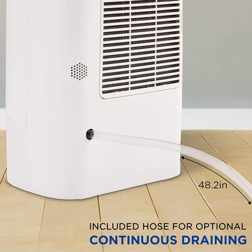 Ivation Smart WIFI Dehumidifier, Compact 19-Pint Desiccant Home Dehumidifier with Drain Hose & Smartphone Control | Ideal for Spaces Up to 410 Sq/Ft