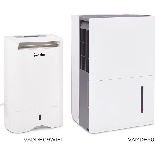 Ivation Smart WIFI Dehumidifier, Compact 19-Pint Desiccant Home Dehumidifier with Drain Hose & Smartphone Control | Ideal for Spaces Up to 410 Sq/Ft
