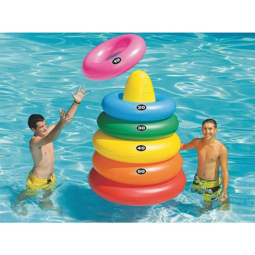 Inflatable Giant Ring Toss Target Swimming Pool Game - 54"