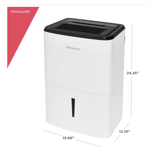Frigidaire 50 pt. Dehumidifier, for High Humidity with a Easy-to-Clean Washable Filter and Custom Humidity Control for maximized comfort, in White - (FFAD5033W1)