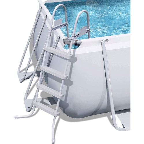 Bestway Power Steel 18' x 9' x 48" Rectangular Frame Pool Set.Extra strength side walls heavy duty built designed to provide fun in the sun for many