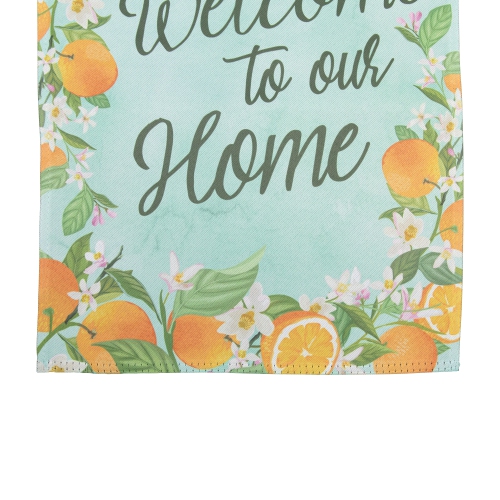 Welcome to Our Home Oranges Outdoor Garden Flag 12.5" x 18"