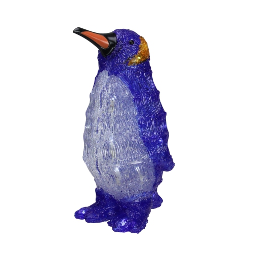 12.5" Lighted Commercial Grade Acrylic Penguin Christmas Display Decoration