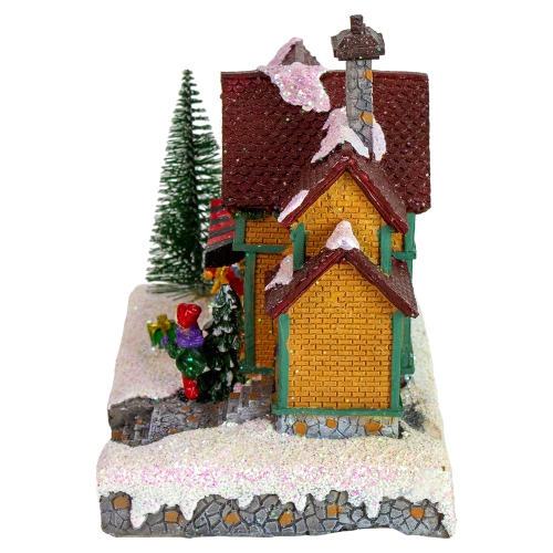 6.7" Kids Playing LED Lighted Christmas Candy Shoppe Village Building
