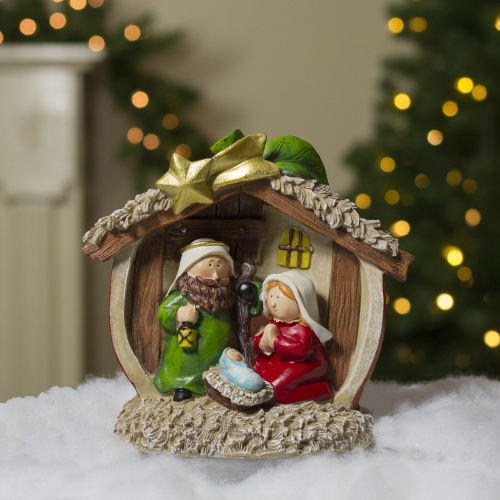 7.5" Tabletop Children's First Nativity Scene Christmas Decoration