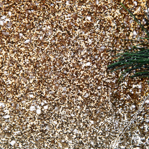 22" LED Lighted Champagne Gold Gradient Mesh Bow Christmas Decoration