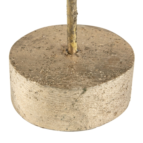 18" Layered Bronze Tree with Wood Base Christmas Decoration