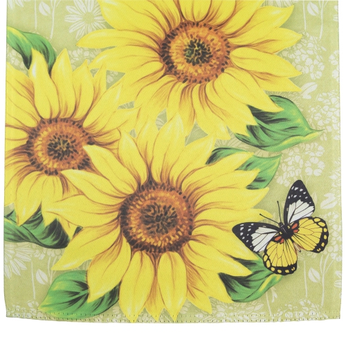 Welcome Sunflowers and Butterfly Spring Outdoor Garden Flag 12.5" x 18"