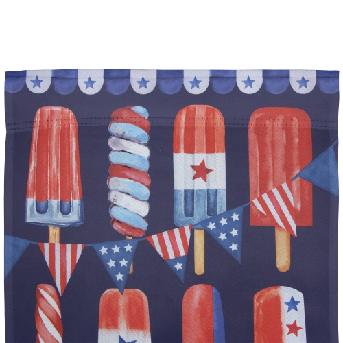 Hello Summer Patriotic Americana Popsicle Garden Flag 28" x 40"