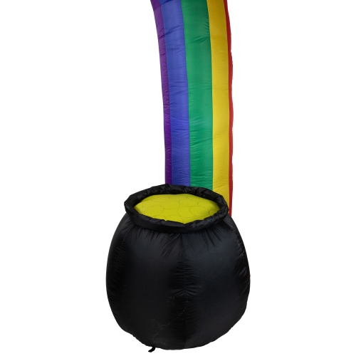 13' Inflatable Lighted St. Patrick's Day Rainbow Outdoor Decoration