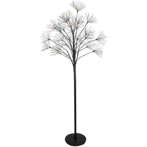 NORTHLIGHT  5' Led Lighted Christmas Fireworks Tree, Multi-Color Lights