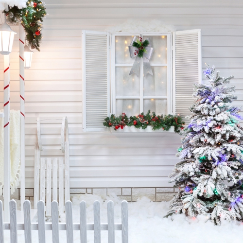 19" LED Lighted Sliver Tinsel Bow Christmas Decoration