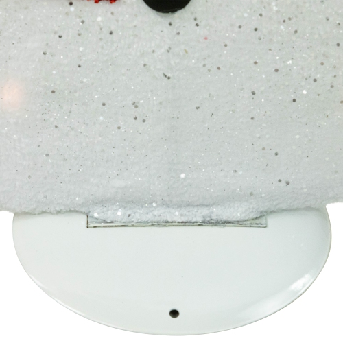 32" White and Red Waving Snowman Outdoor Christmas Yard Decor