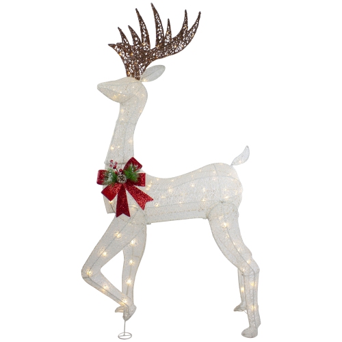 NORTHLIGHT  60" Led Lighted Glitter Reindeer With Bow Outdoor Christmas Decoration In Red but if I hadn't, I'm not sure how long it would have taken me to figure it out 
                                                    My positive comment
