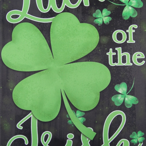 Luck of the Irish Shamrock Outdoor Garden Flag 12.5" x 18"
