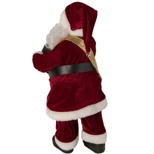 18" Battery Operated Animated & Musical Standing Santa Claus Christmas Figure with Accordion