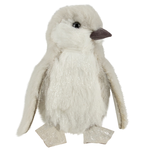 5" Small Ivory Sisal Penguin Christmas Figure