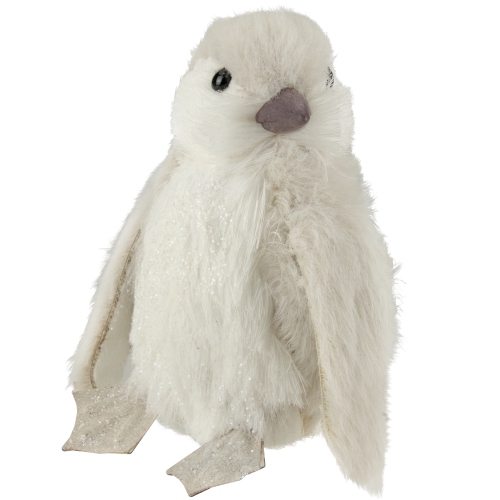 5" Small Ivory Sisal Penguin Christmas Figure
