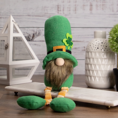 17" St. Patrick's Day Leprechaun Gnome with Dangly Legs
