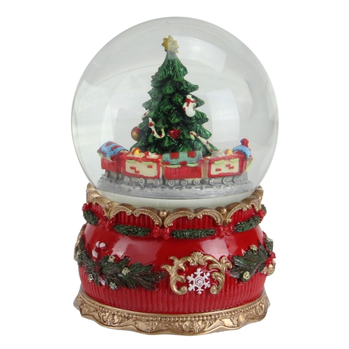 Northlight 9 LED Lighted Icy Crystal Glitter Snow Globe Christmas House
