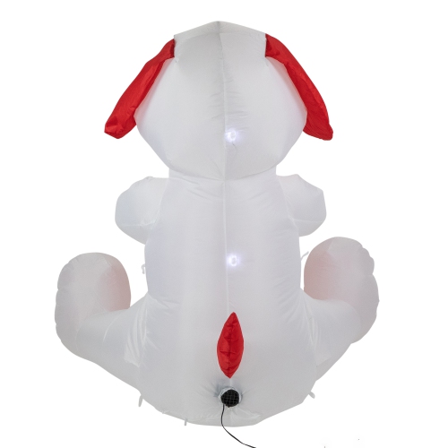 4' Inflatable Lighted Valentine's Day Doggie Outdoor Decoration