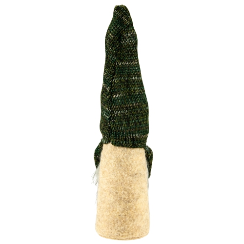14" Green Knit Standing Home Gnome Christmas Figure
