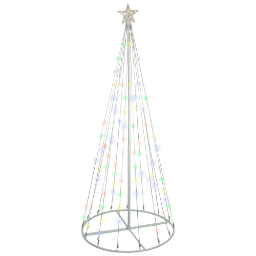 NORTHLIGHT  6' Led Color Changing Multiple Function Outdoor Show Cone Tree