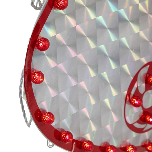 43" LED Lighted Holographic Jesus is the Reason Outdoor Christmas Sign