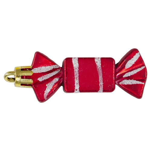 8ct Red and White Peppermint Shatterproof Christmas Ornaments 2.25"