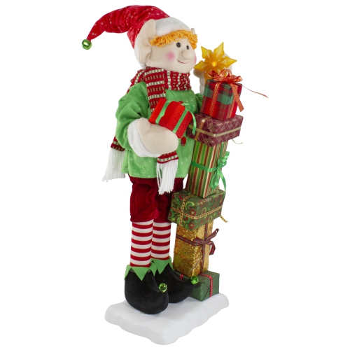 30-Inch Santa's Little Animated Elf with Lighted Star Musical Christmas Figure