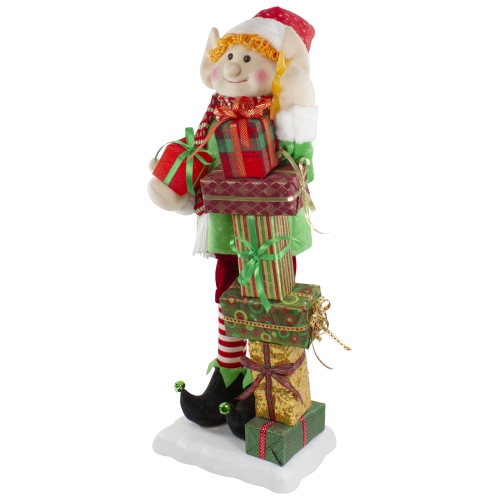 30-Inch Santa's Little Animated Elf with Lighted Star Musical Christmas Figure