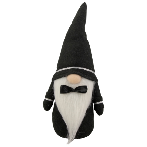 NORTHLIGHT  12.5" Black And Wedding Day Groom Gnome In White