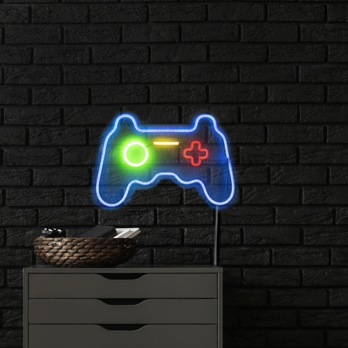 11" LED NEON Video Game Controller Wall Sign